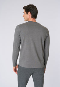 T-shirt a maniche lunghe in heavy jersey