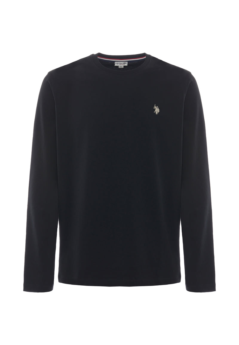 T-shirt a maniche lunghe in heavy jersey