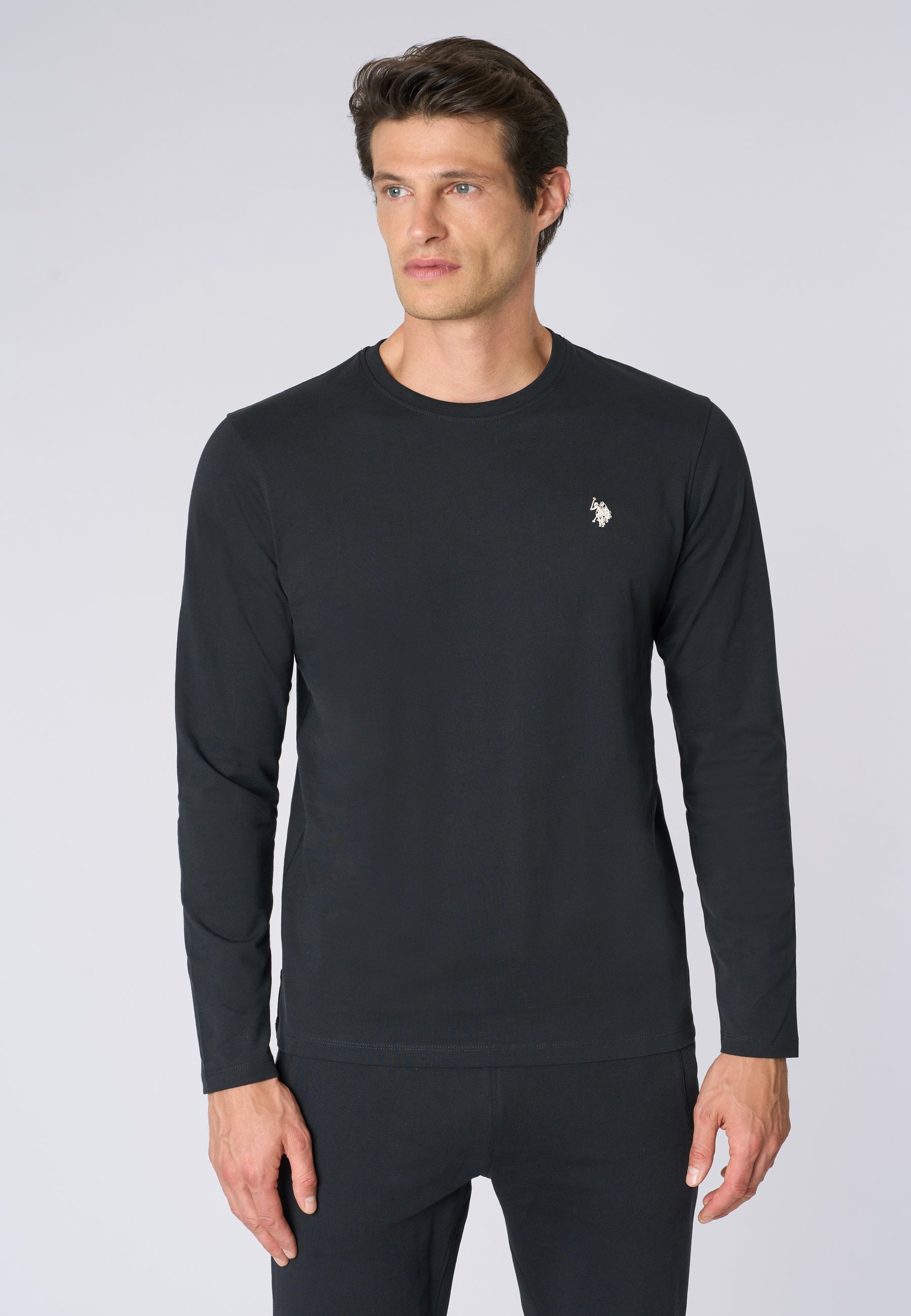 T-shirt a maniche lunghe in heavy jersey