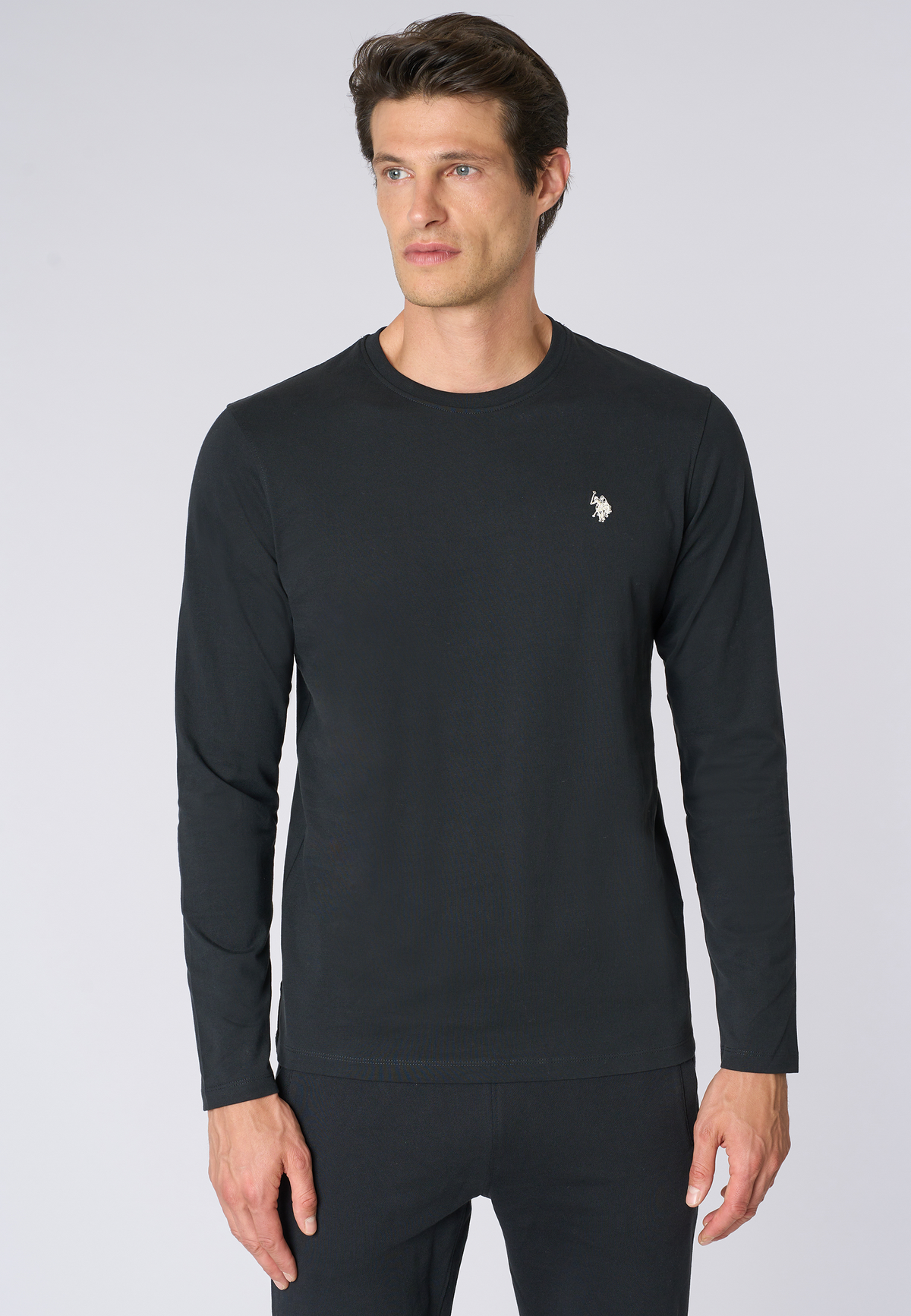 T-shirt uomo a maniche lunghe in cotone