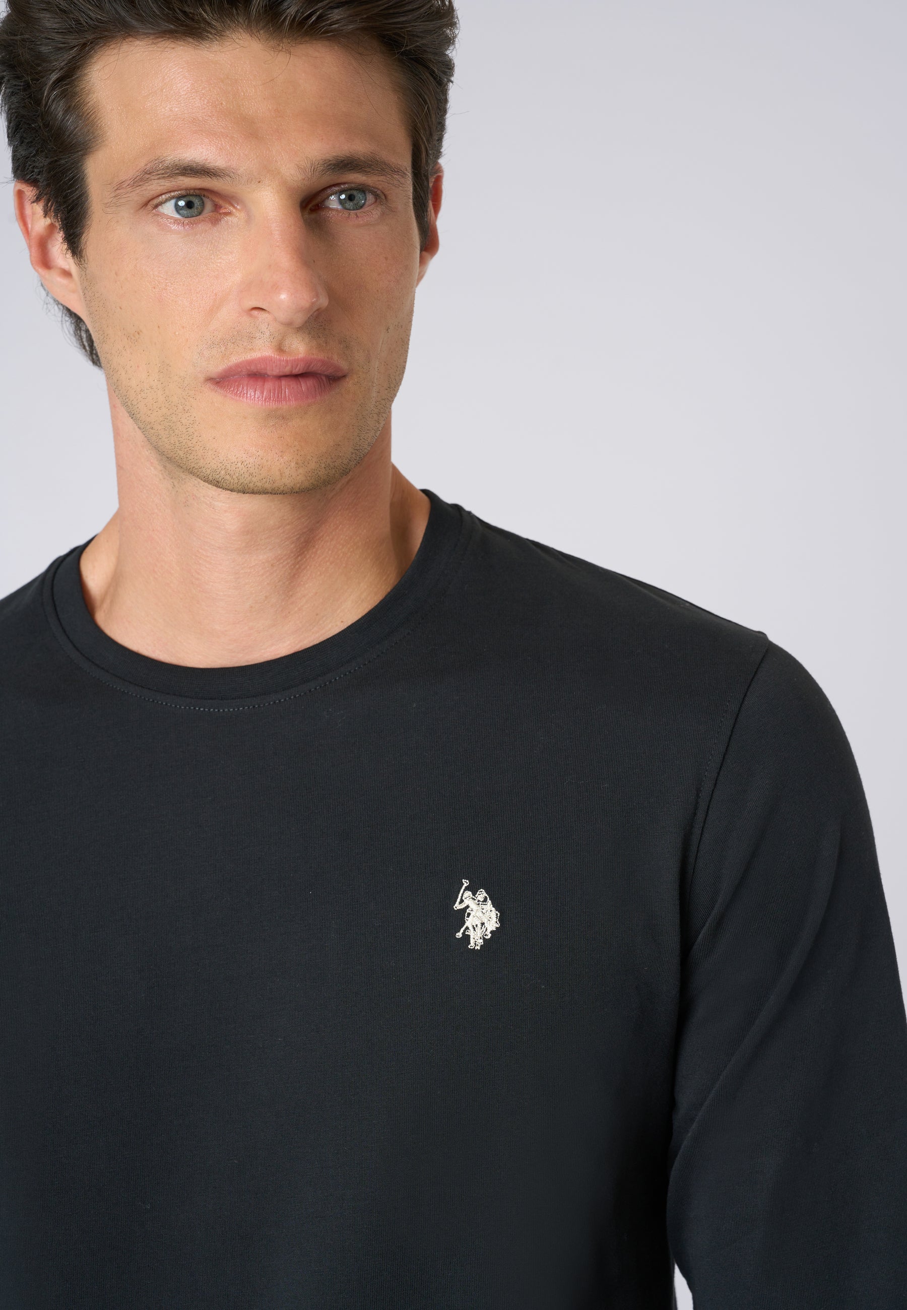 T-shirt a maniche lunghe in heavy jersey