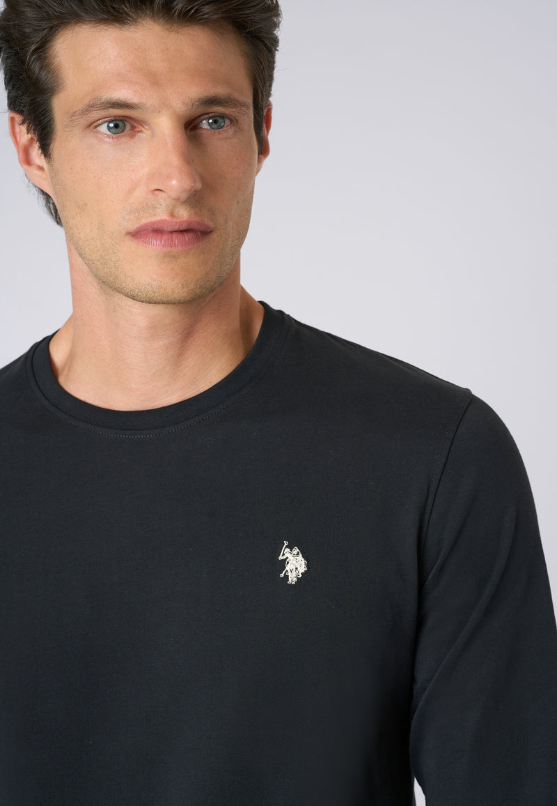 T-shirt a maniche lunghe in heavy jersey