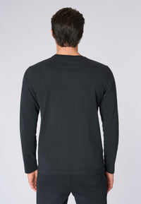 T-shirt a maniche lunghe in heavy jersey