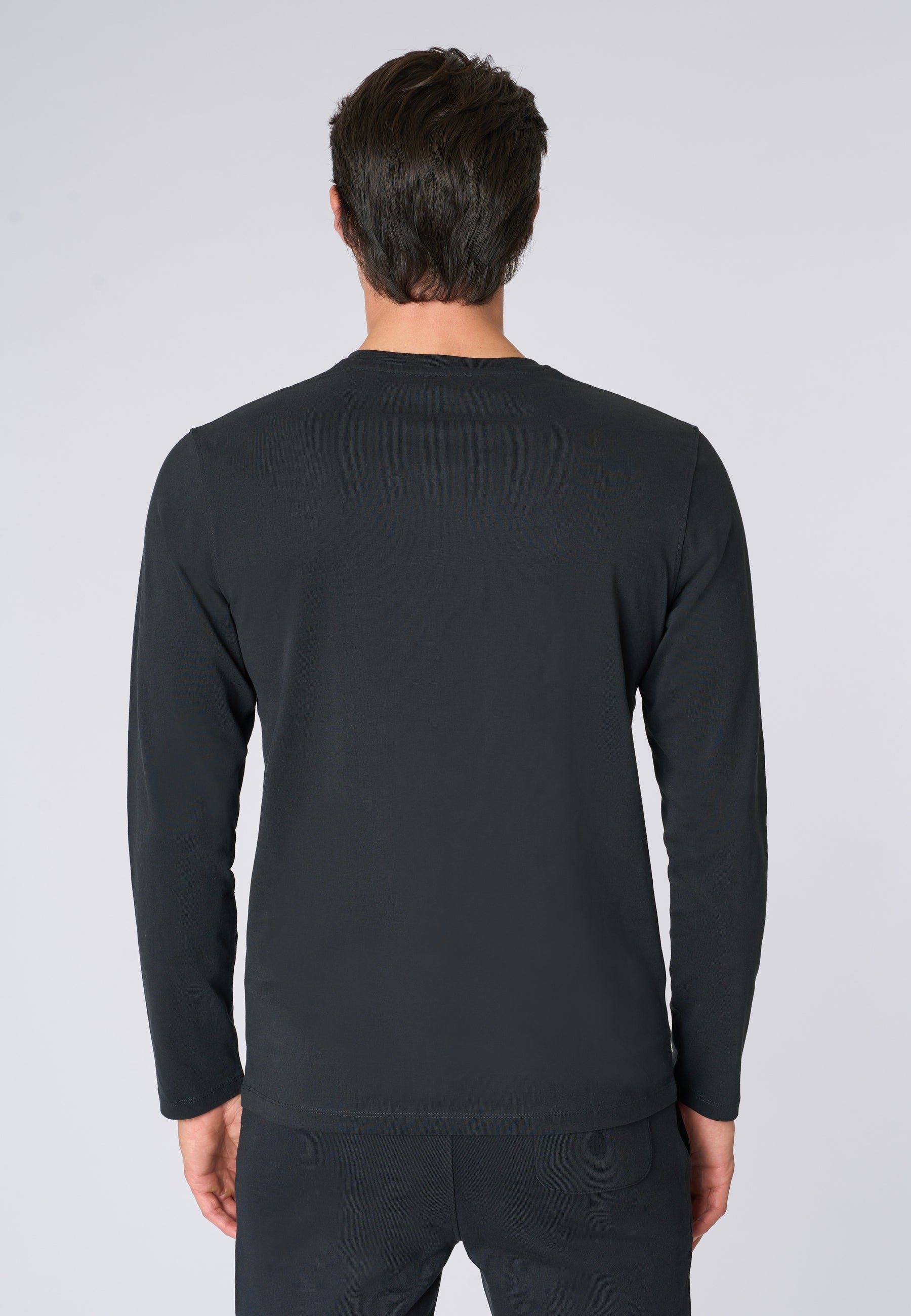 T-shirt a maniche lunghe in heavy jersey