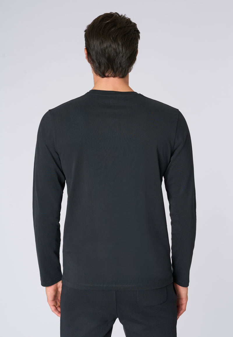 T-shirt a maniche lunghe in heavy jersey