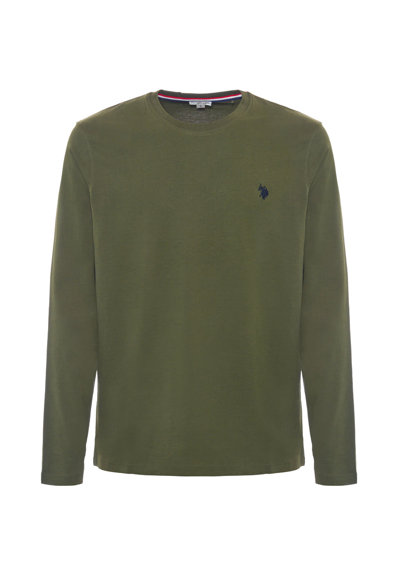 T-shirt a maniche lunghe in heavy jersey