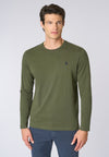 T-shirt a maniche lunghe in heavy jersey