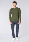 T-shirt a maniche lunghe in heavy jersey