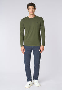 T-shirt a maniche lunghe in heavy jersey