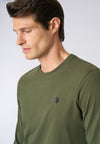 T-shirt a maniche lunghe in heavy jersey