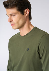 T-shirt a maniche lunghe in heavy jersey