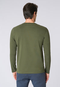 T-shirt a maniche lunghe in heavy jersey