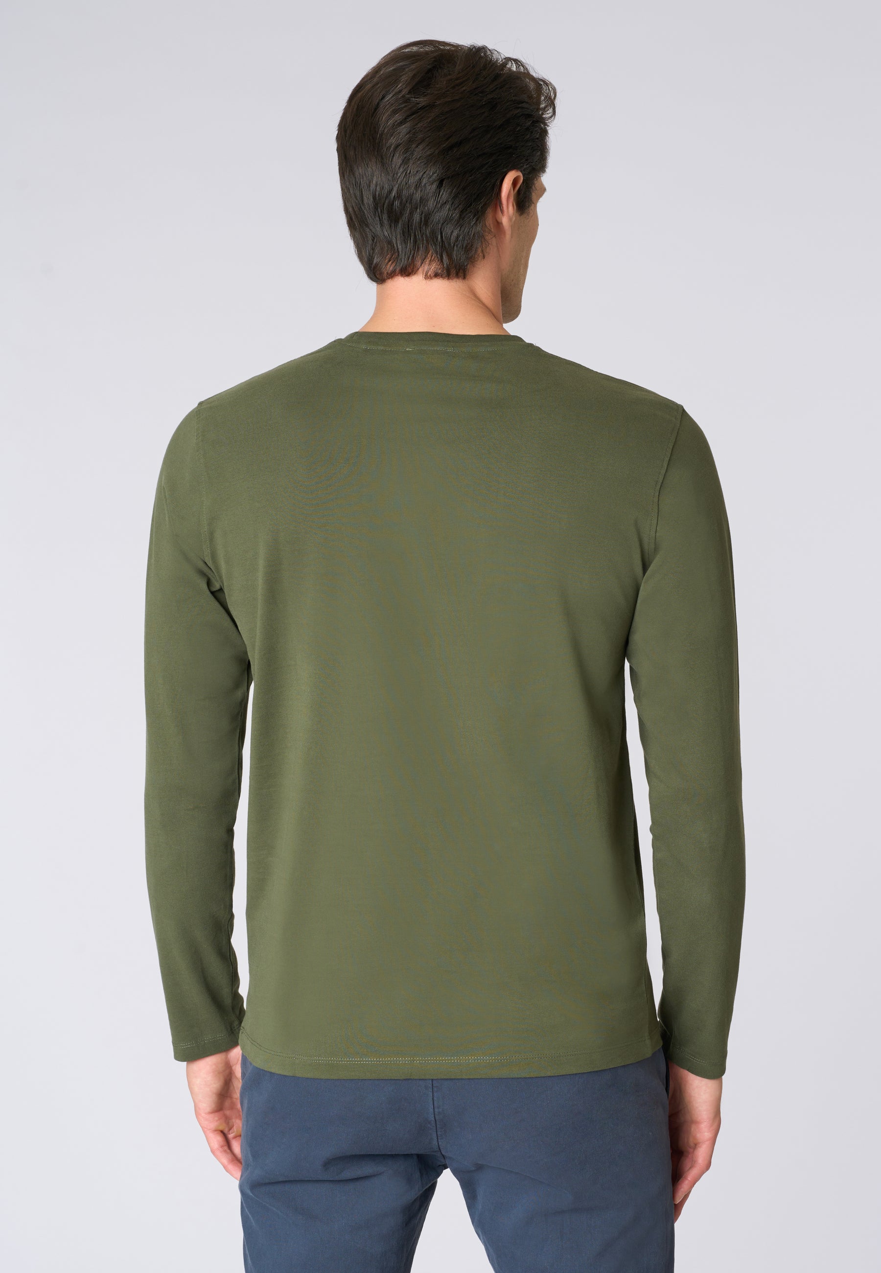 T-shirt a maniche lunghe in heavy jersey