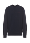 Maglia girocollo cotone e cashmere