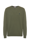 Maglia girocollo cotone e cashmere
