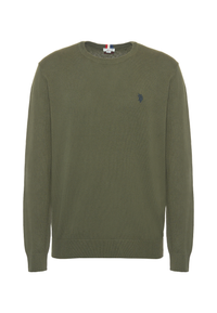 Maglia girocollo cotone e cashmere