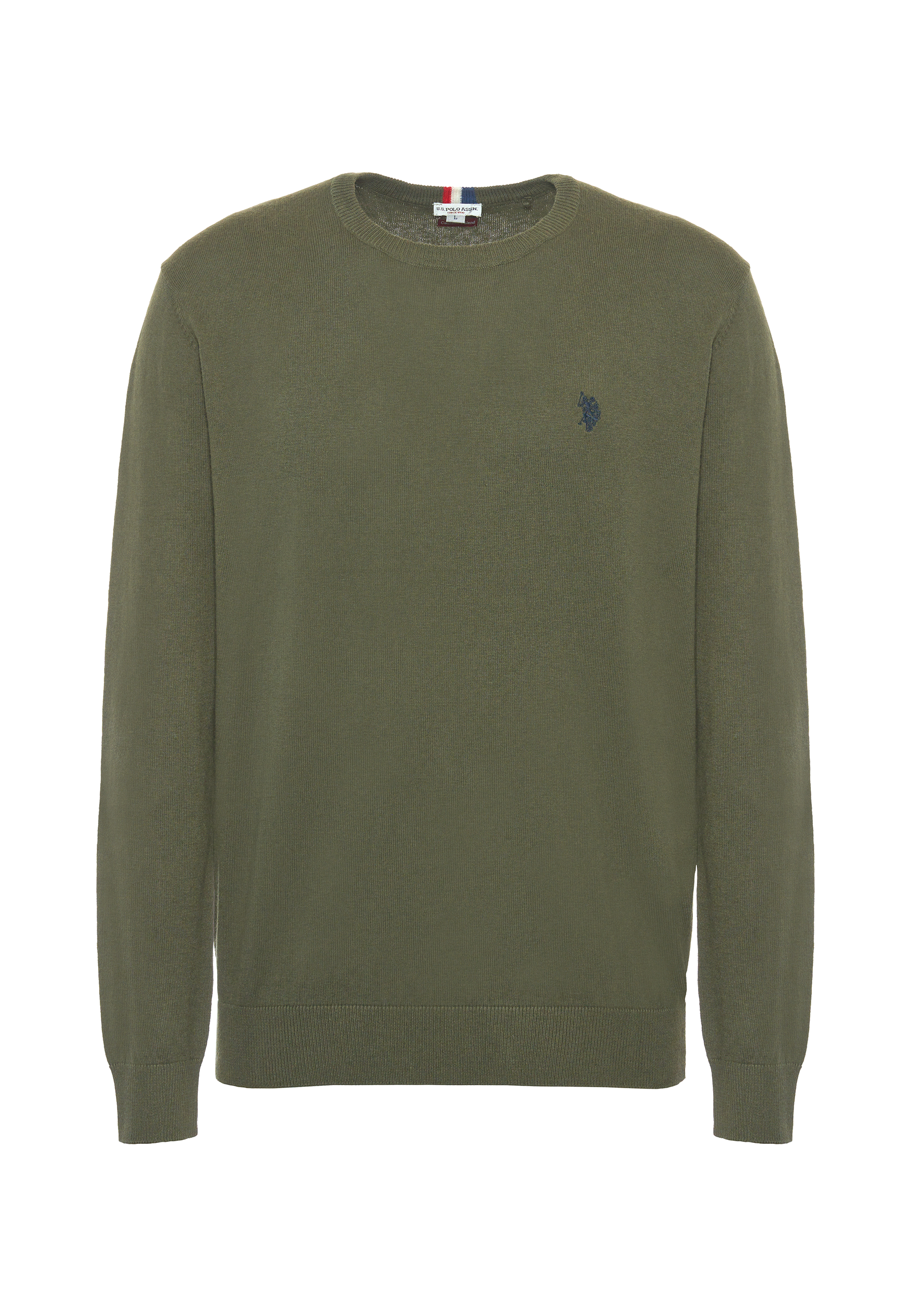 Maglia girocollo cotone e cashmere