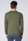 Maglia girocollo cotone e cashmere