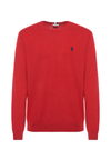 Maglia girocollo cotone e cashmere