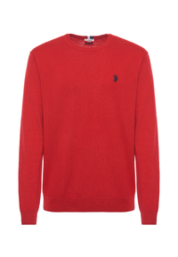 Maglia girocollo cotone e cashmere