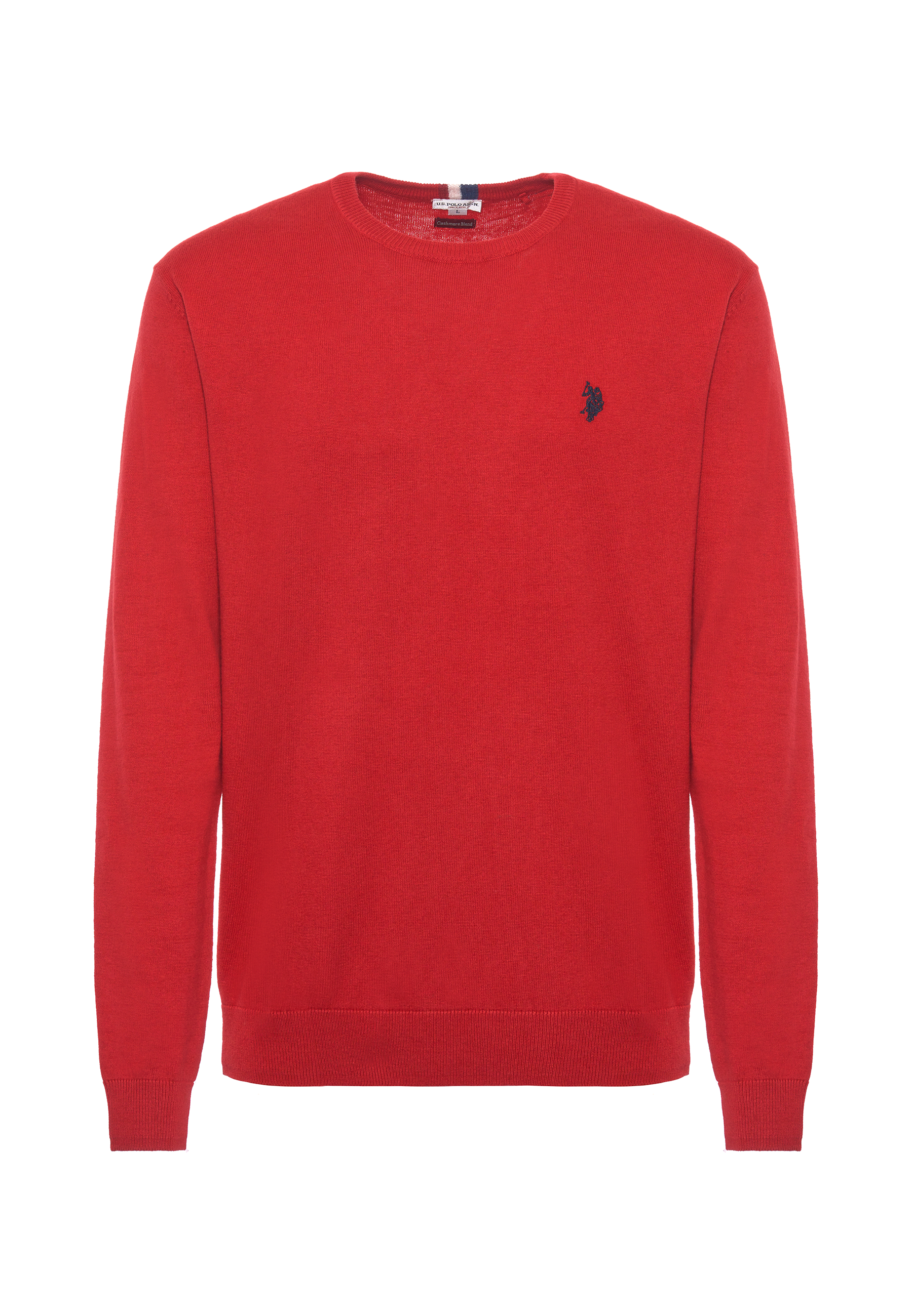 Maglia girocollo cotone e cashmere