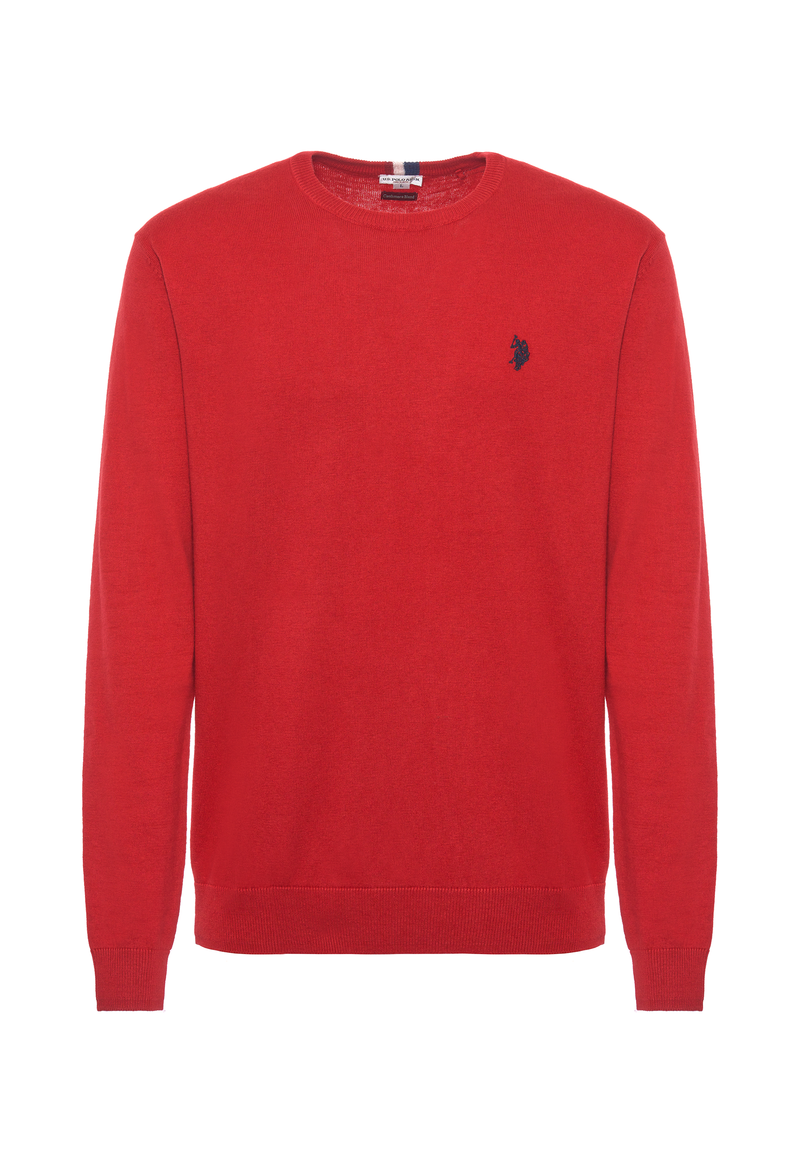 Maglia girocollo cotone e cashmere