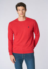 Maglia girocollo cotone e cashmere