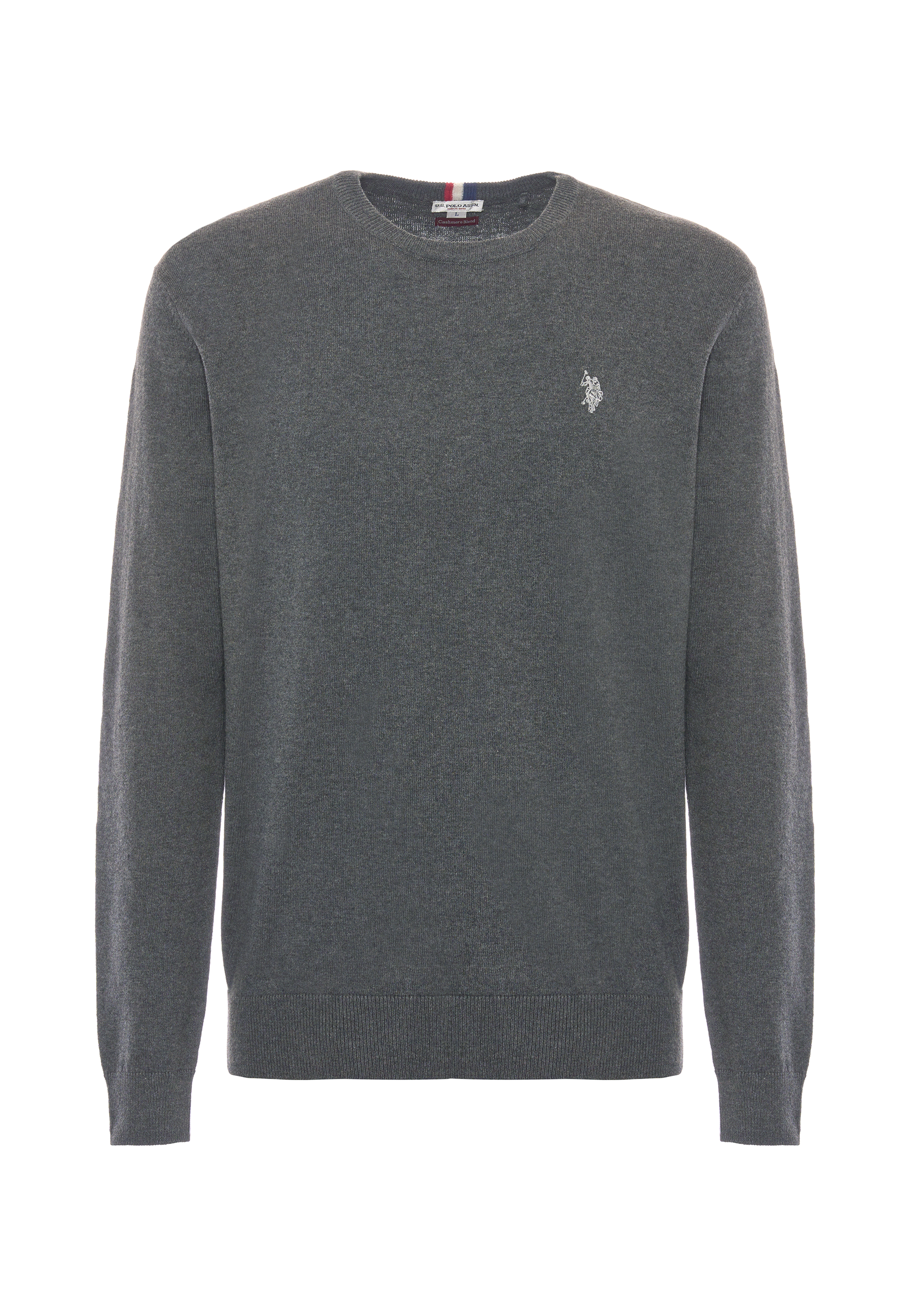 Maglia girocollo cotone e cashmere
