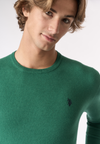 Maglia girocollo cotone e cashmere