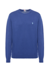 Maglia girocollo cotone e cashmere