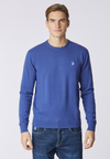Maglia girocollo cotone e cashmere