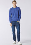 Maglia girocollo cotone e cashmere