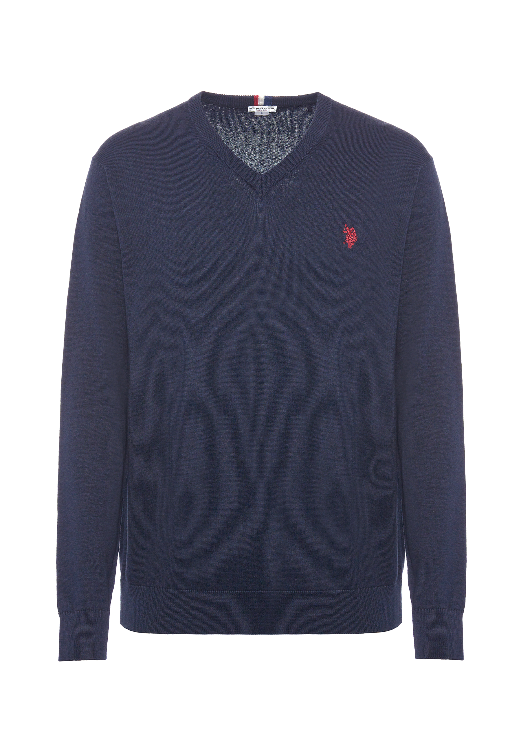 Maglia scollo a V cotone e cashmere