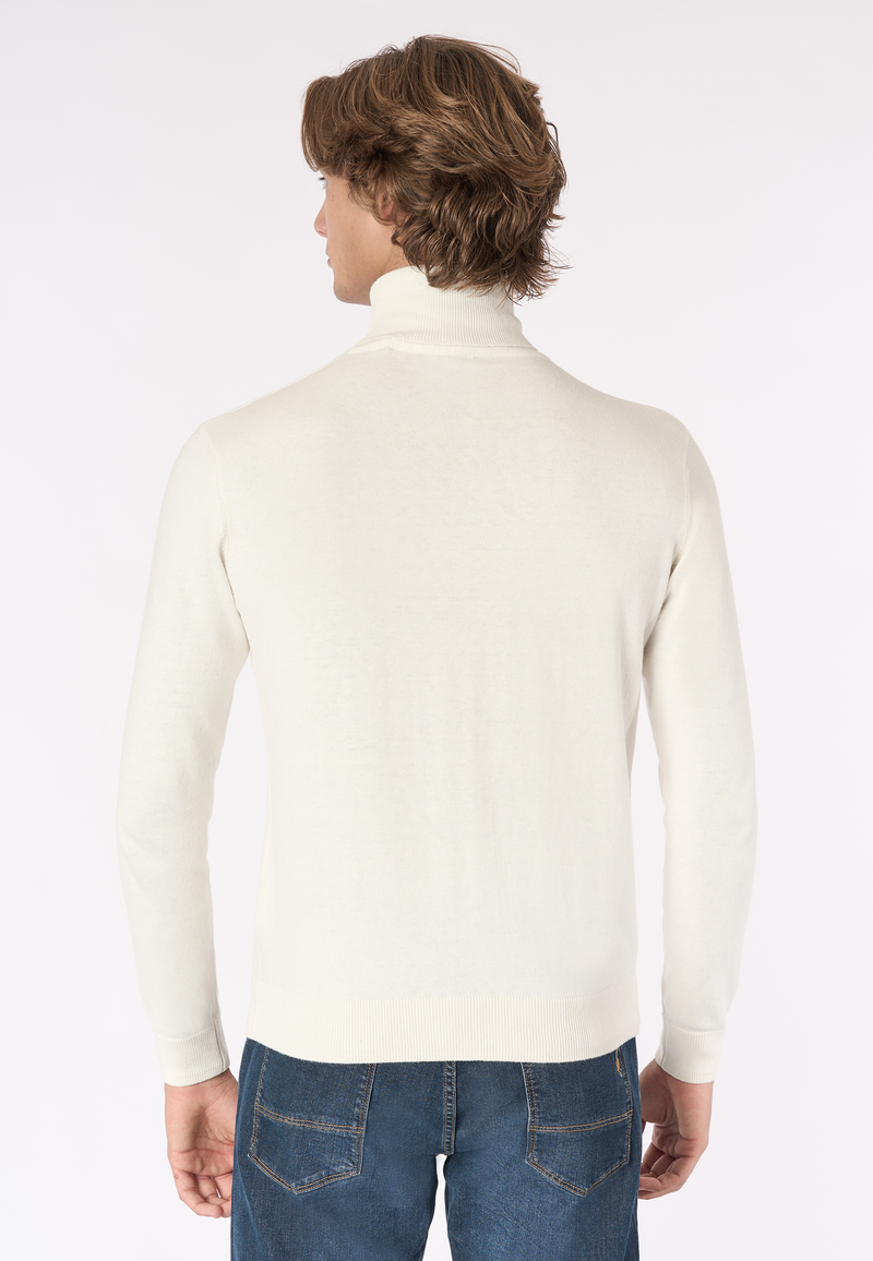 Maglia dolcevita cotone e cashmere