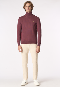 Maglia dolcevita cotone e cashmere