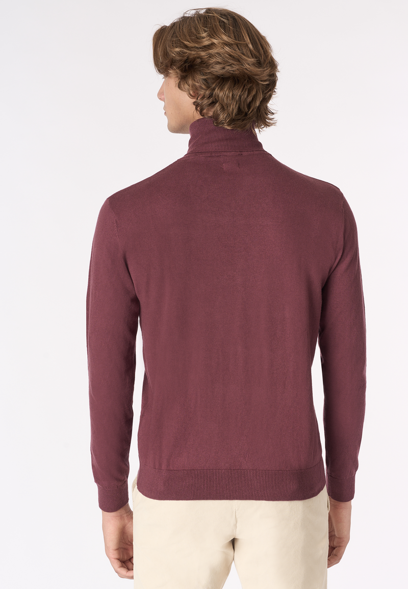 Maglia dolcevita cotone e cashmere