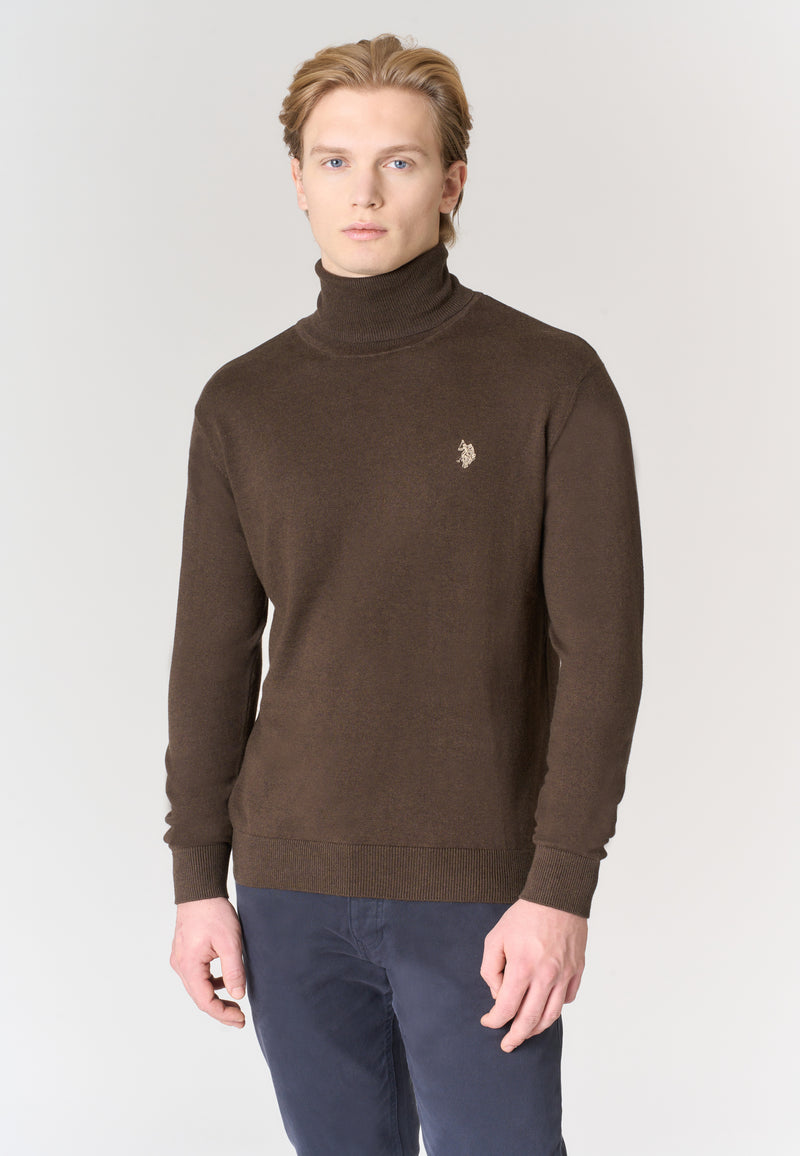 Maglia dolcevita cotone e cashmere