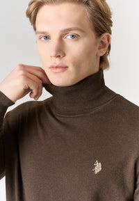 Maglia dolcevita cotone e cashmere