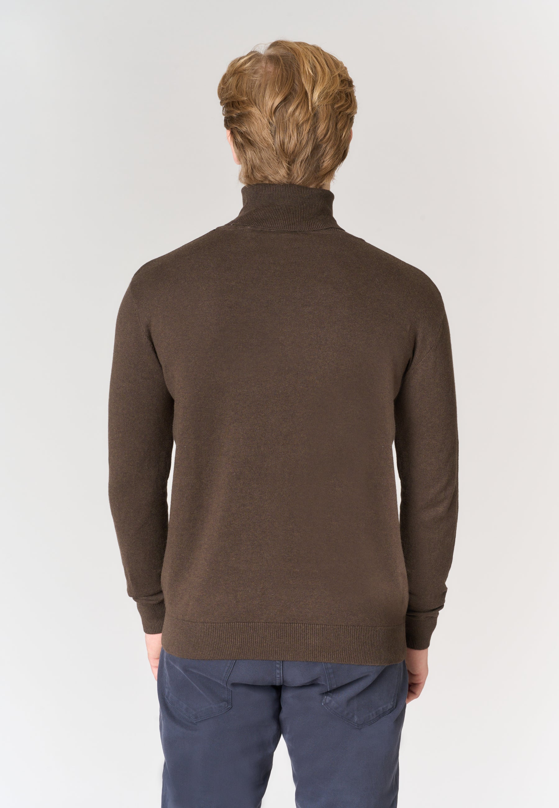 Maglia dolcevita cotone e cashmere