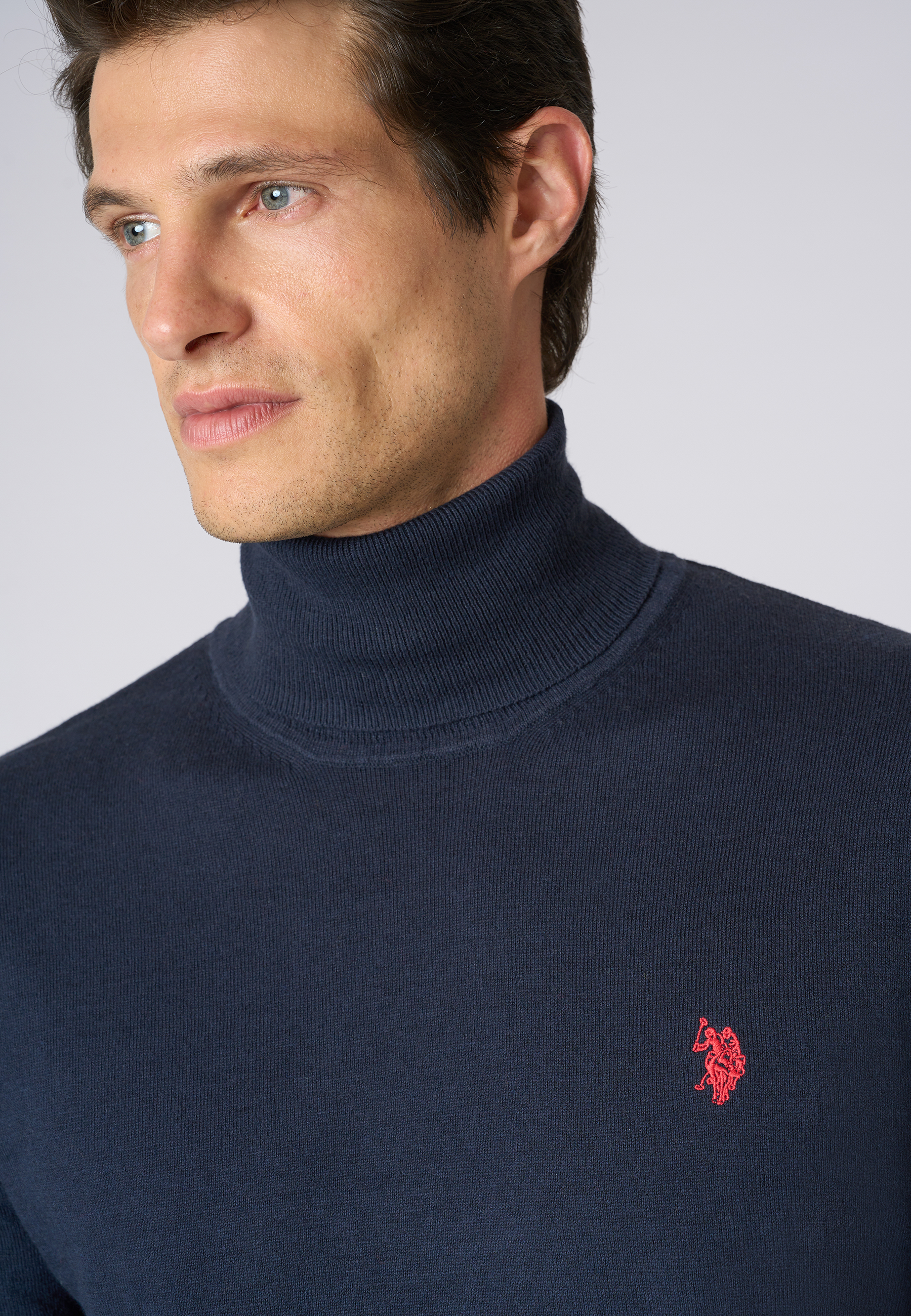 Maglia dolcevita cotone e cashmere