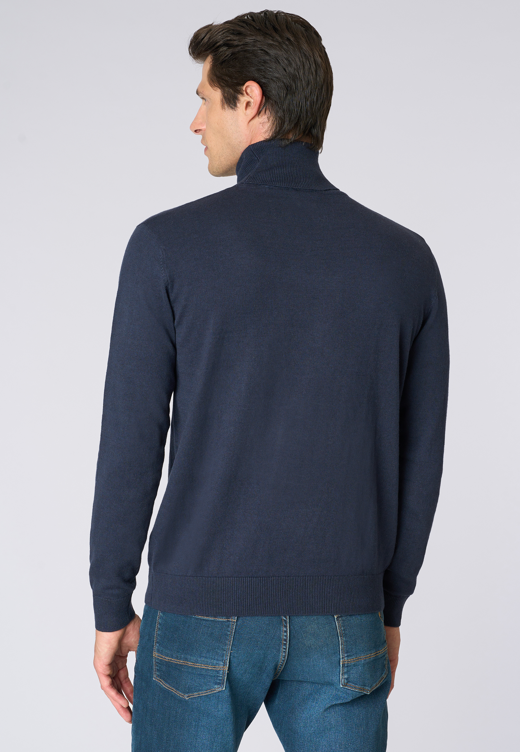 Maglia dolcevita cotone e cashmere