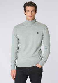 Maglia dolcevita cotone e cashmere