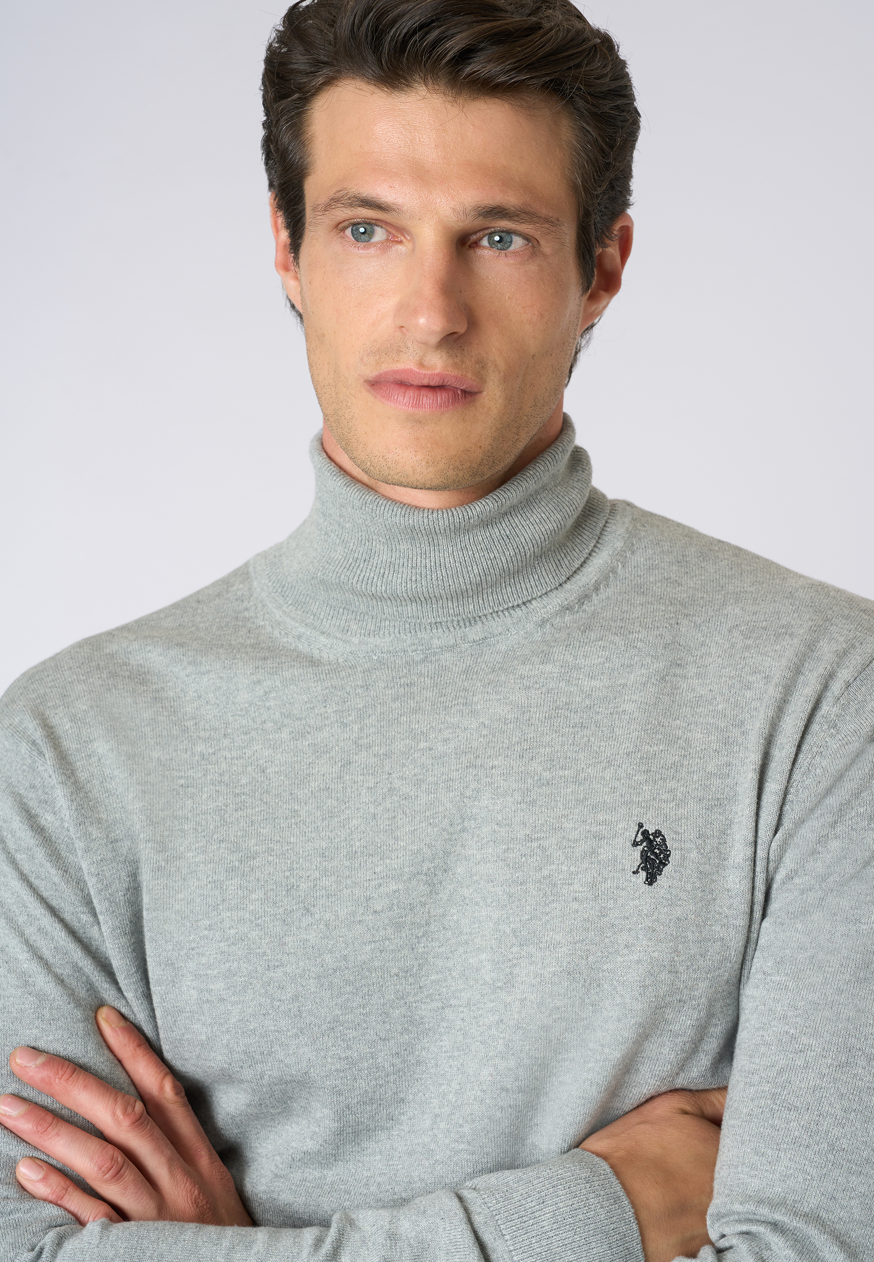 Maglia dolcevita cotone e cashmere