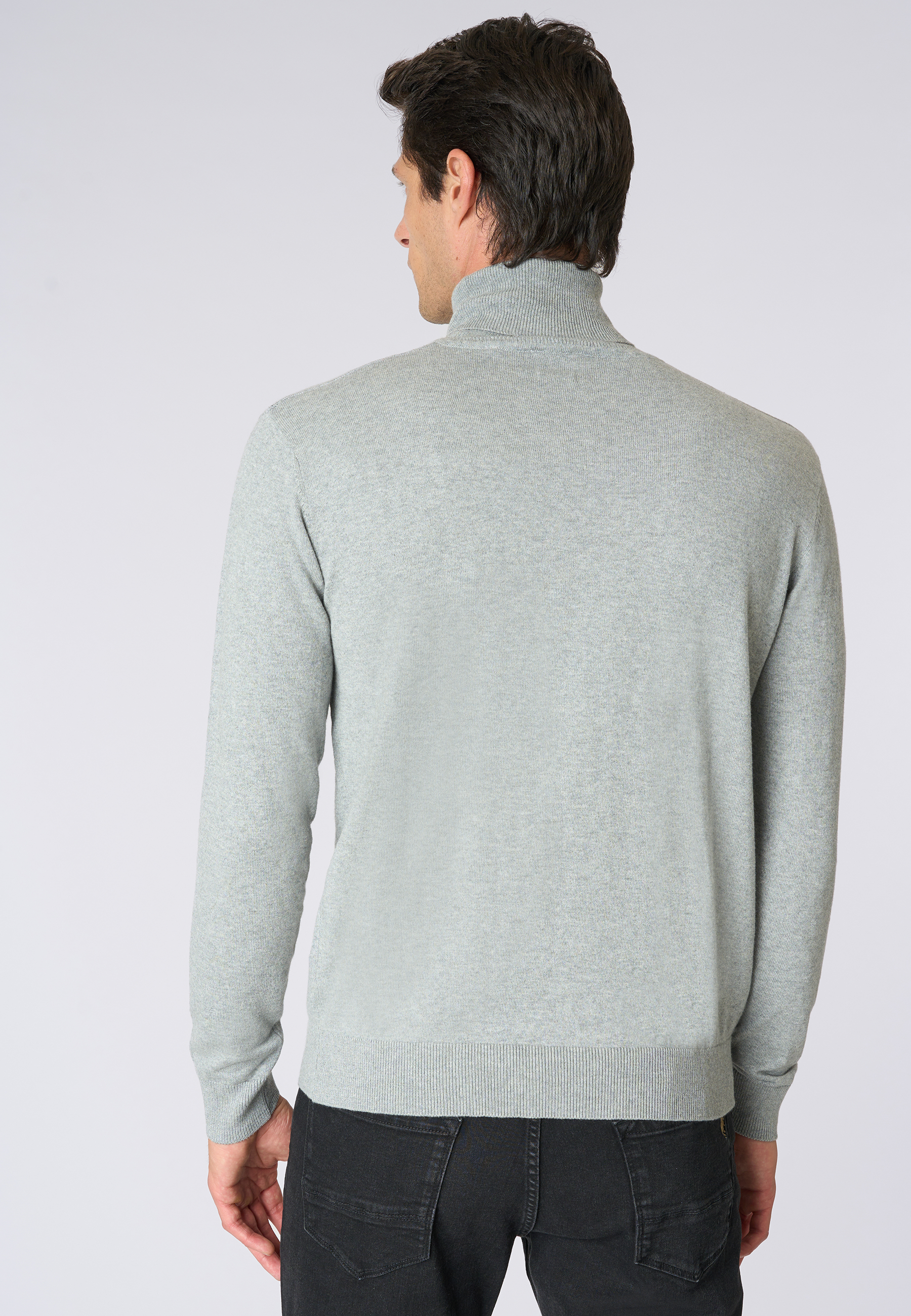 Maglia dolcevita cotone e cashmere