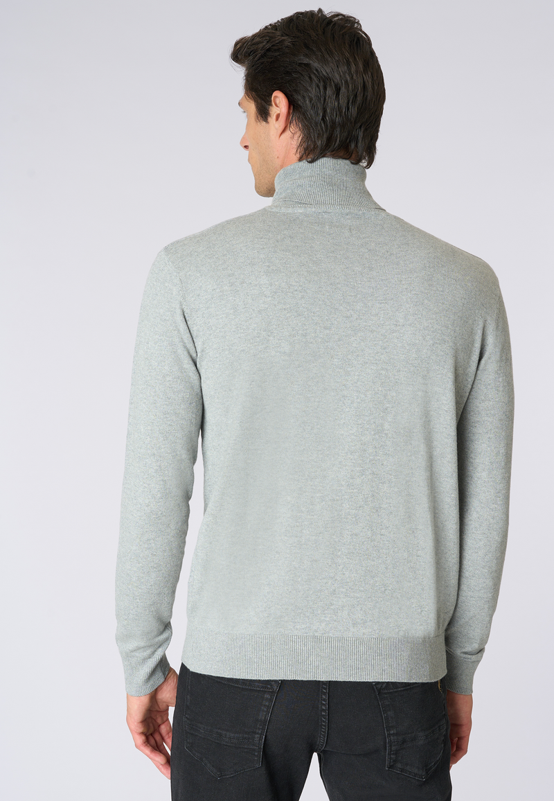 Maglia dolcevita cotone e cashmere