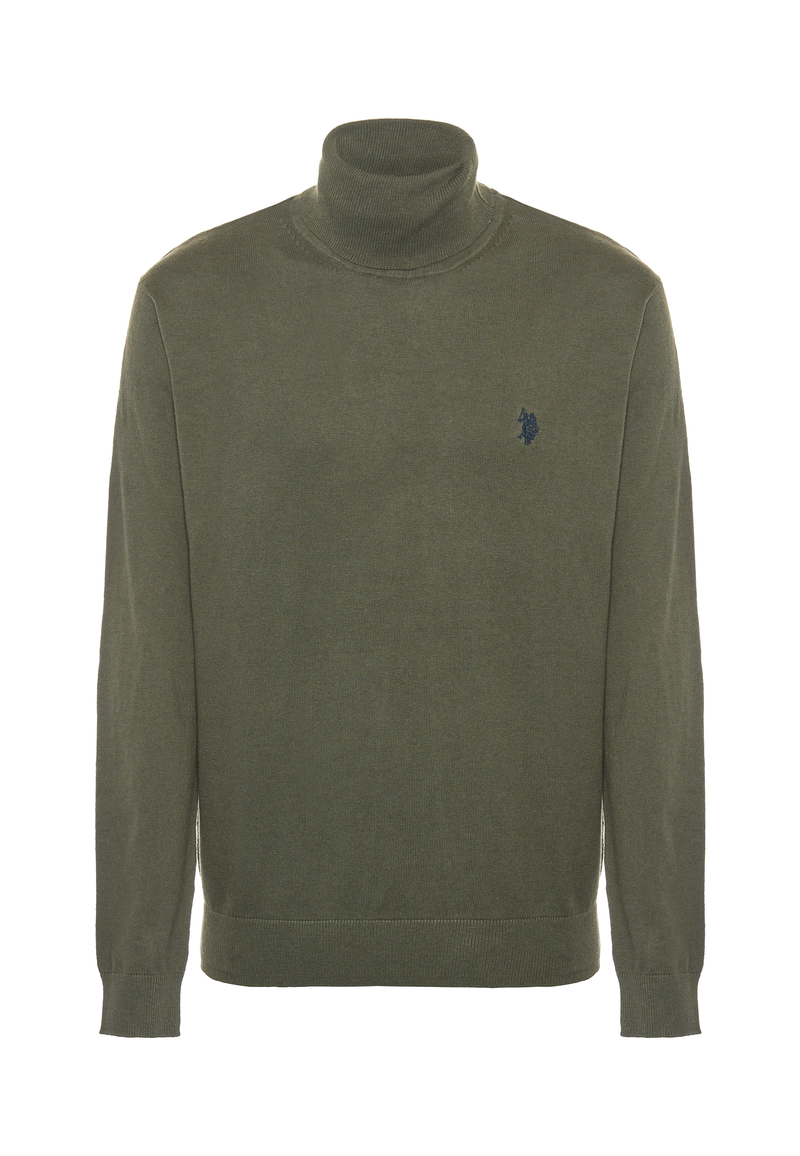 Maglia dolcevita cotone e cashmere