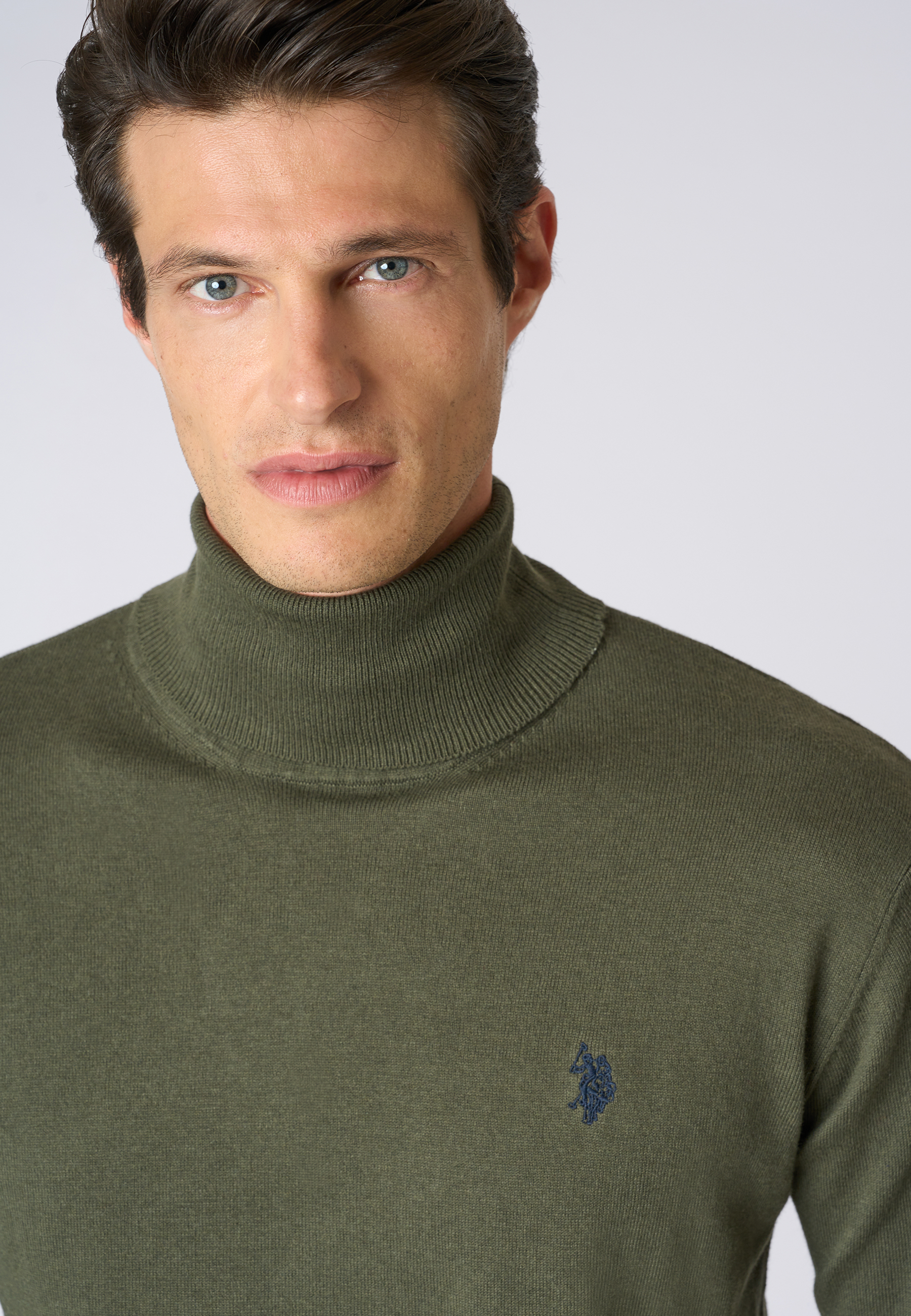 Maglia dolcevita cotone e cashmere