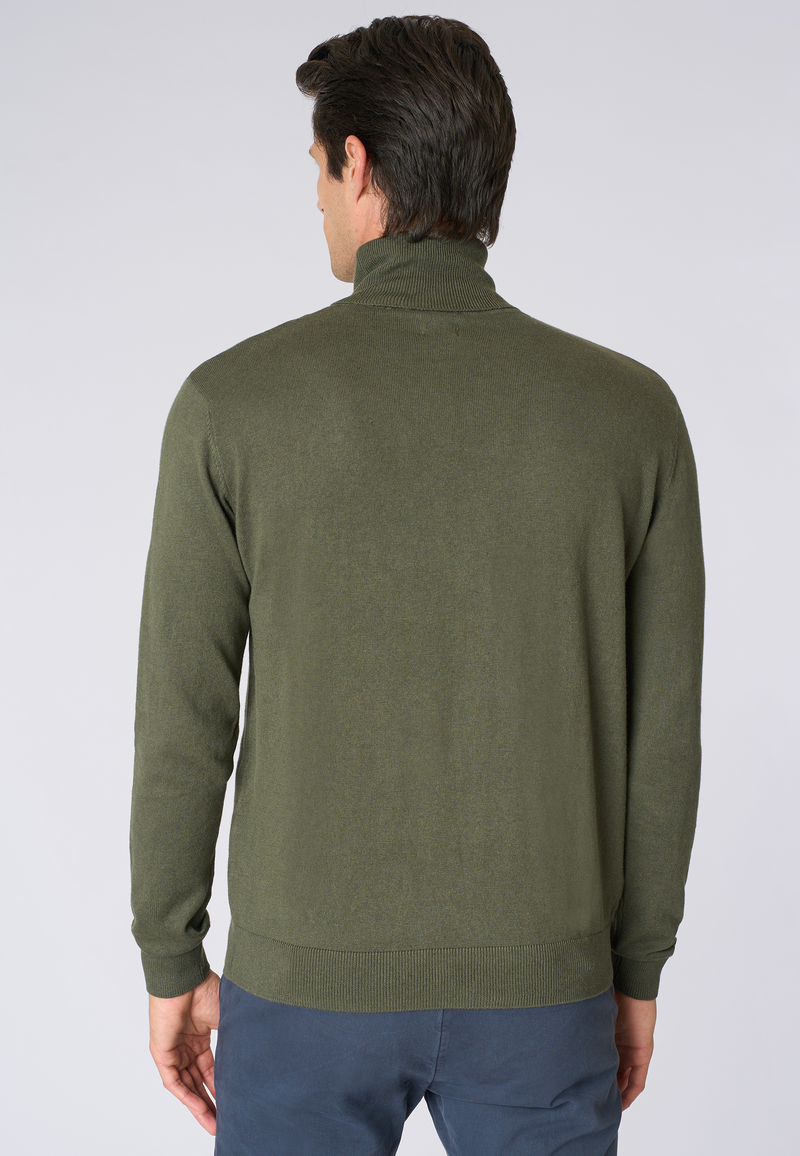 Maglia dolcevita cotone e cashmere