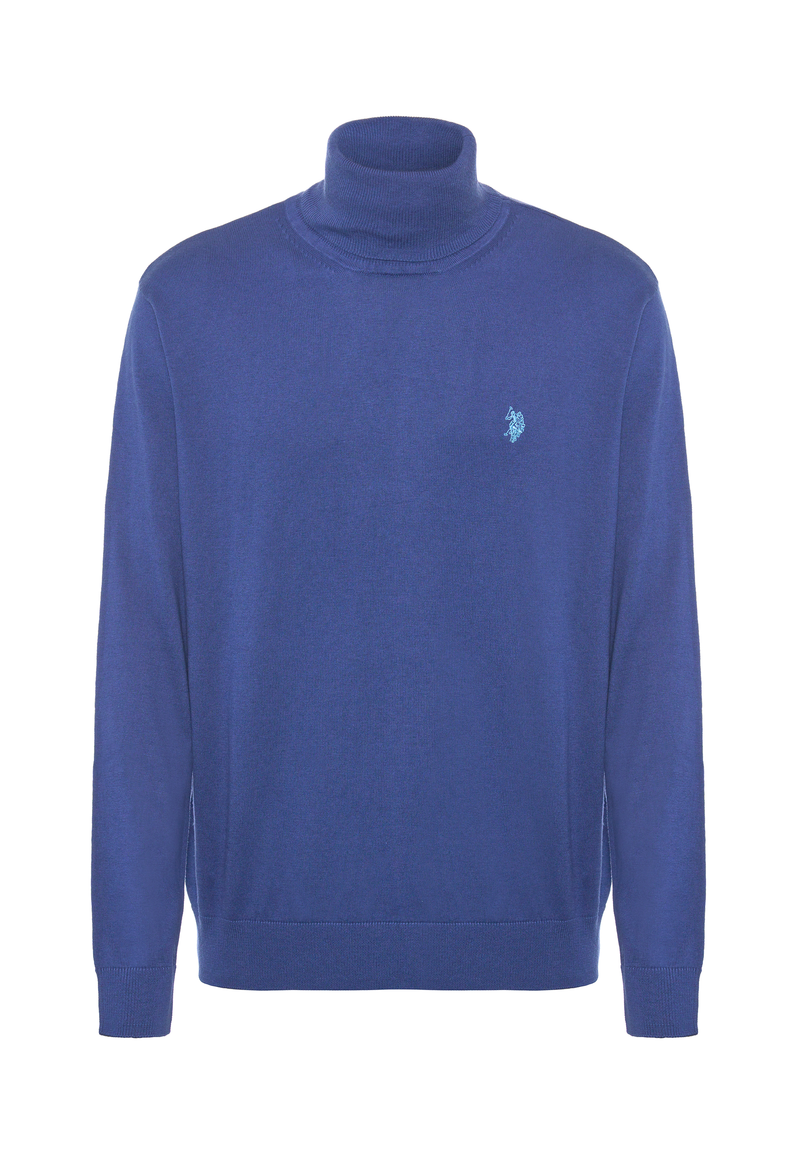 Maglia dolcevita cotone e cashmere