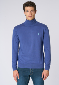 Maglia dolcevita cotone e cashmere
